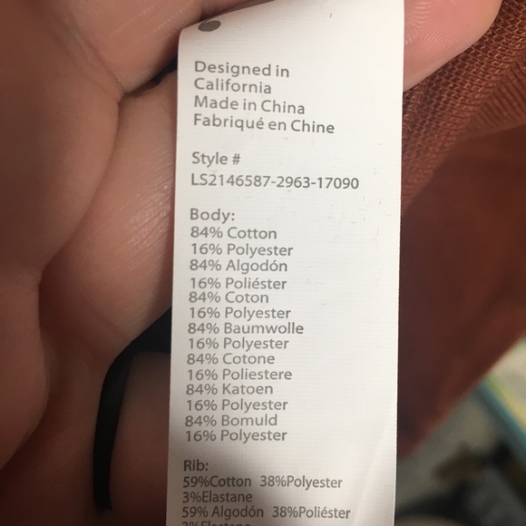 NEW WITH TAGS Fabletics Size 4x Kat Half Zip Pullover Sweatshirt Java - Picture 7 of 10